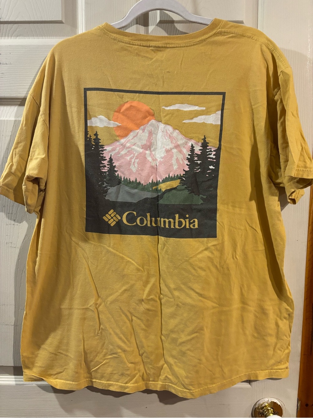 Columbia Men's Mustard Short-Sleeve Graphic Tee